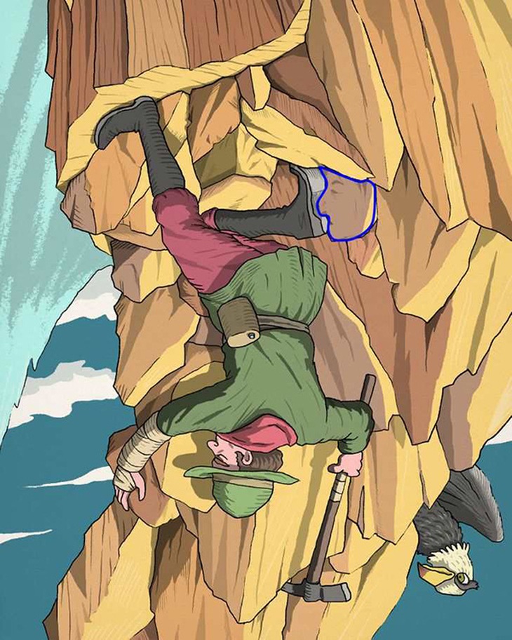 Chỉ thiên tài mới thấy khuôn mặt ẩn giấu trong tranh leo núi - Ảnh 3.