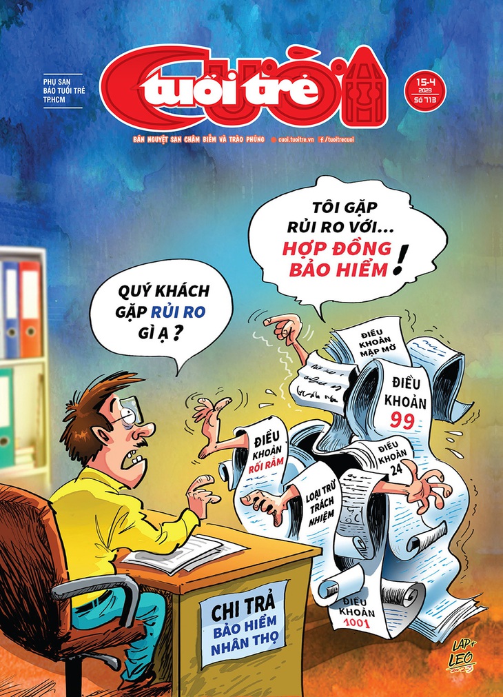 Tuổi Trẻ Cười số 15-4-2023: Bảo hiểm... hiểm hóc ra sao? - Ảnh 1.