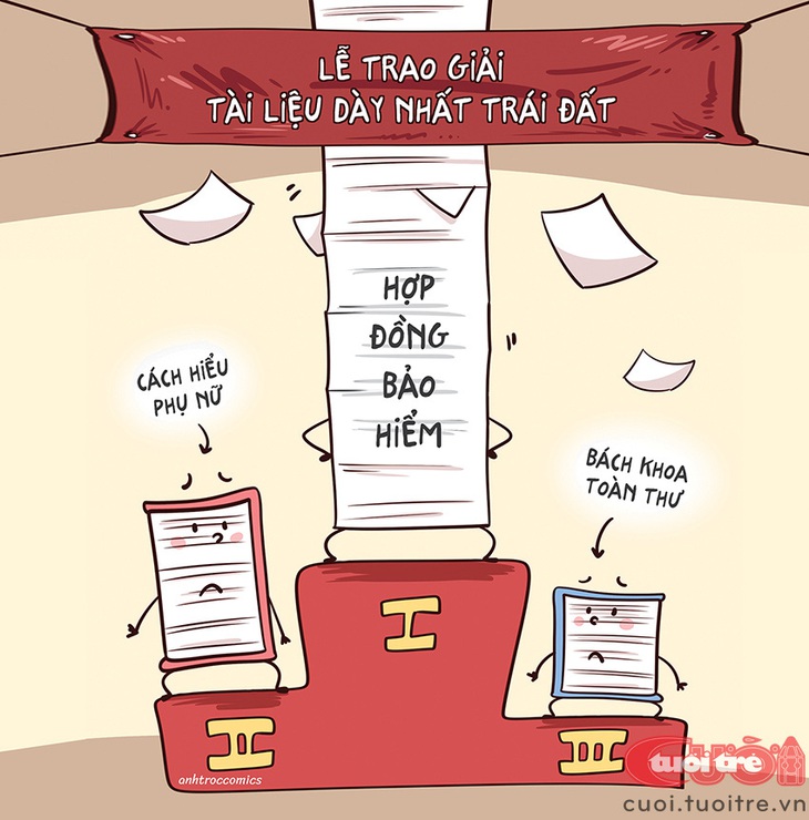 Lễ trao giải tài liệu dày nhất thế giới - Hợp đồng bảo hiểm đứng thứ mấy? - Ảnh 1.