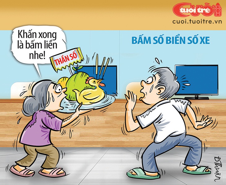 Cúng thần biển số - Ảnh 1.