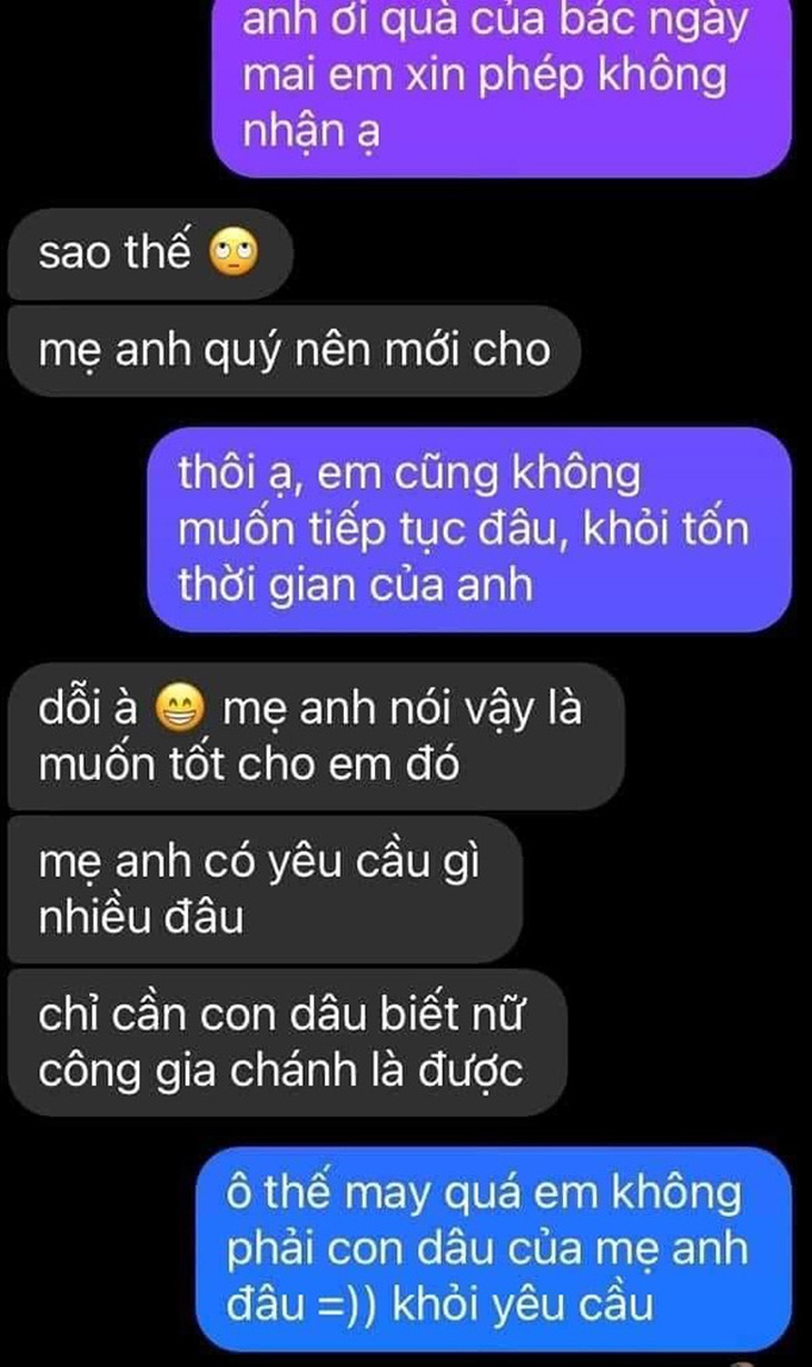 Cô gái từ chối làm dâu vì mẹ chồng tương lai soi chuyện chặt gà - Ảnh 2.
