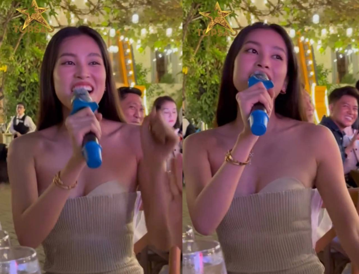 Hoa hậu Tiểu Vy dở khóc dở cười vì chiếc váy phản chủ - Ảnh 4.