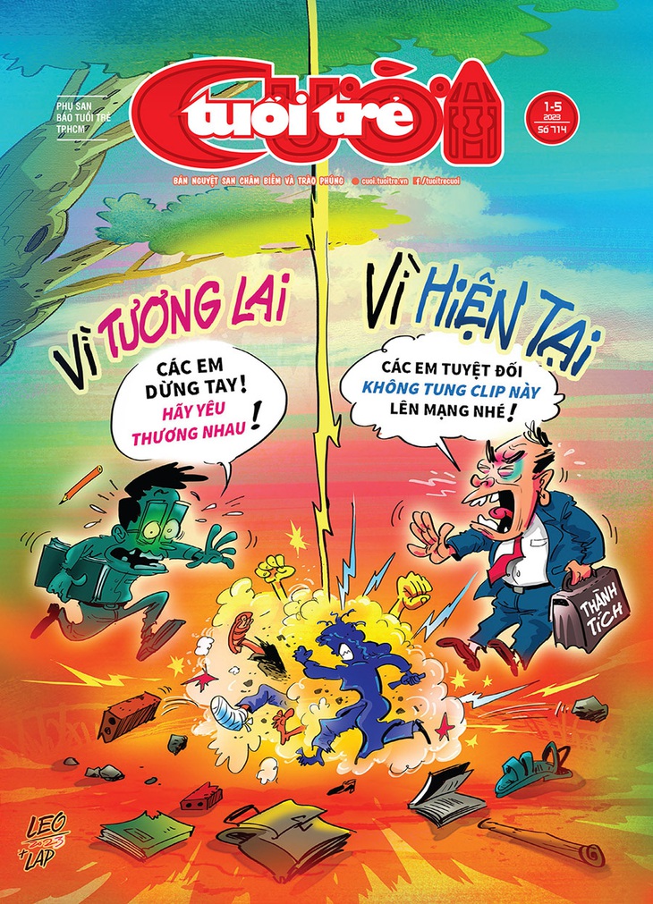 Tuổi Trẻ Cười số 1-5-2023: Khi bạo lực tấn công thành tích - Ảnh 1.