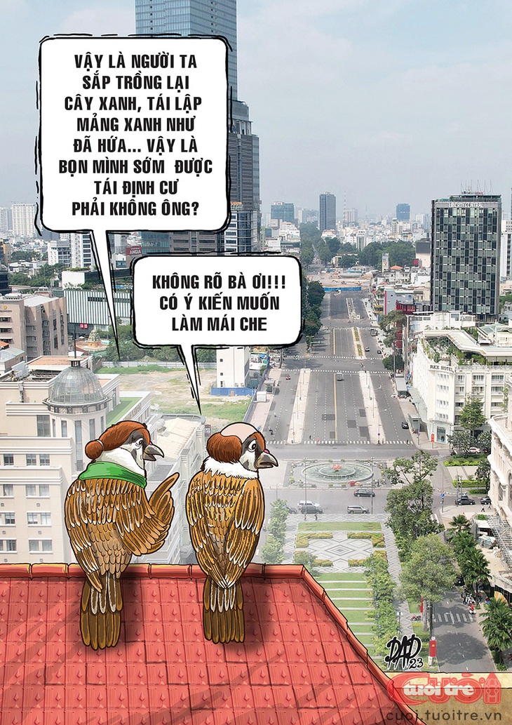 Cặp chim sẻ nhớ vỉa hè xưa - Ảnh 1.