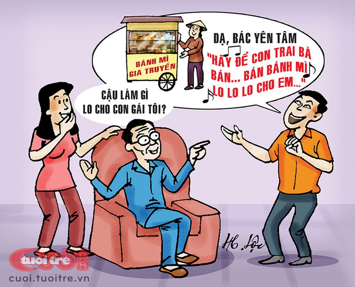 Con trai bà bán bánh mì tự tin về món ăn quốc dân - Ảnh 1.