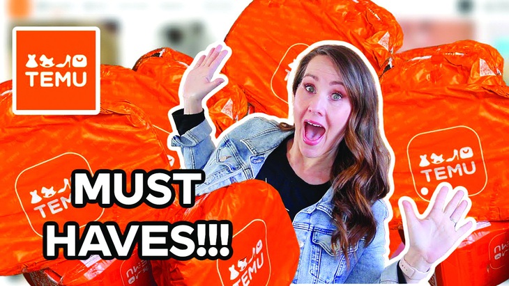 Ảnh bìa một video nói về niềm vui mua sắm với Temu của YouTuber người Mỹ @LittleBitofCalmCrazy.
