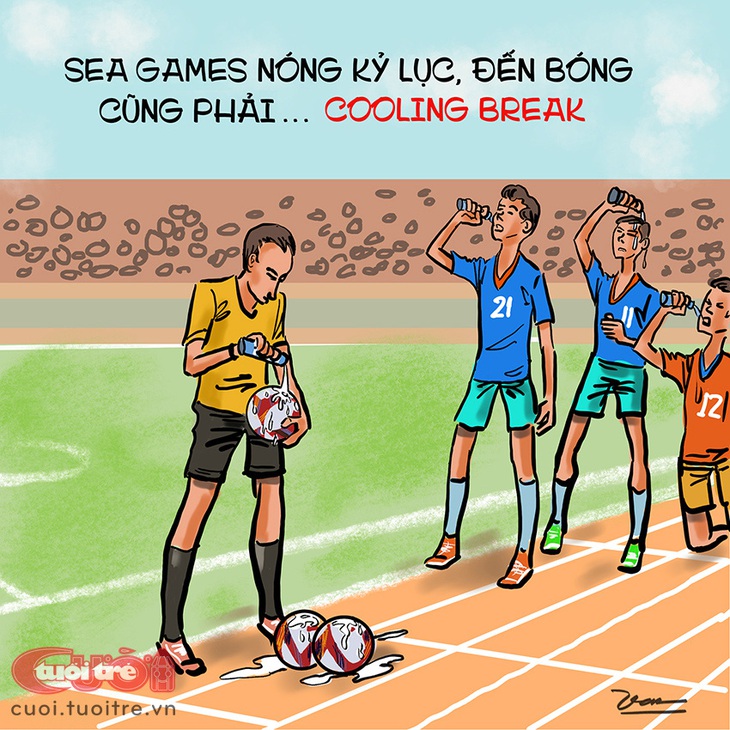 SEA Games nóng bỏng: Cooling break thôi nào! - Ảnh 1.