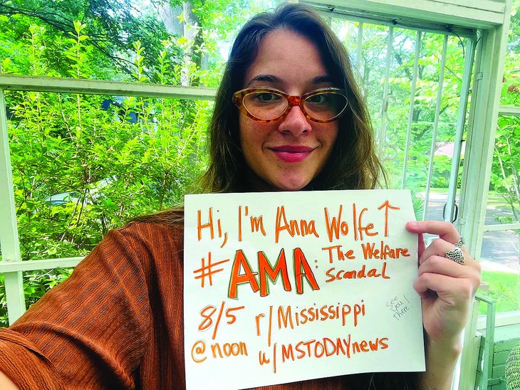 Ảnh tự giới thiệu cho phần giao lưu trực tuyến trên Reddit của Anna Wolfe.