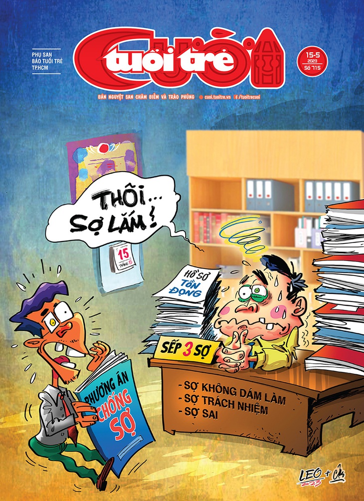 Tuổi Trẻ Cười số 15-5-2023: Chân dung ông sếp 3 sợ - Ảnh 1.