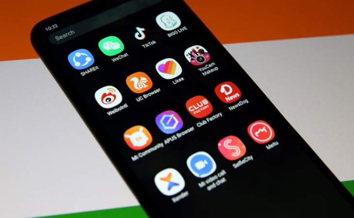 Một số app Trung Quốc. Ảnh minh họa