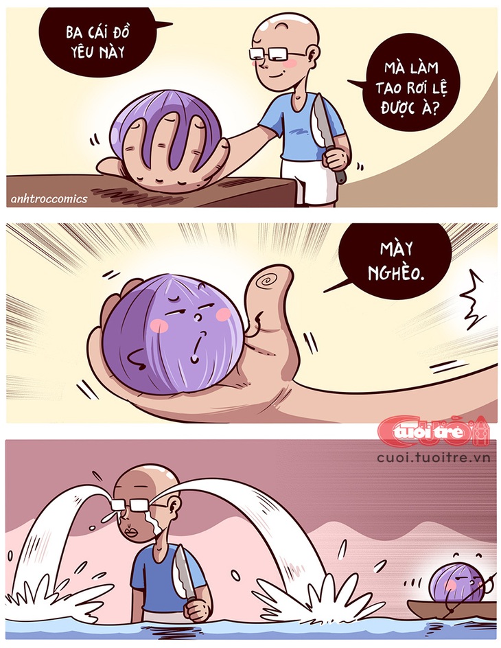 Anh chồng rơi lệ vì... công việc nội trợ - Ảnh 1.