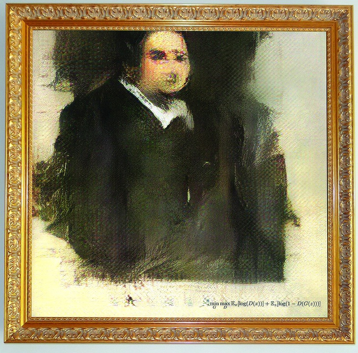 Chân dung Edmond de Belamy (2018), được xem là bức họa AI đầu tiên, được bán với giá kỷ lục 432.500 USD, trong khi giá khởi điểm là chỉ là 7.000-10.000 USD.