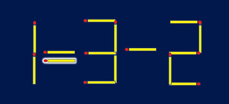 Di chuyển một que diêm để 1-3=2 thành phép tính đúng - Ảnh 3.