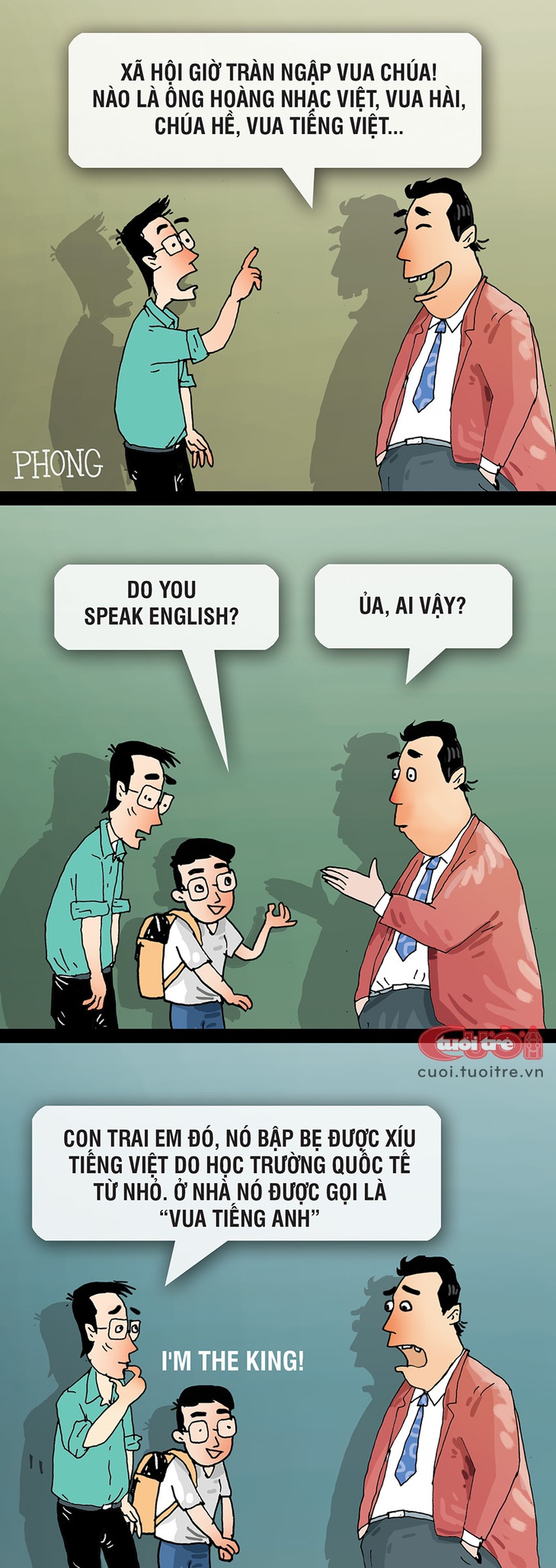 Vua tiếng Việt - vua tiếng Anh - Ảnh 1.