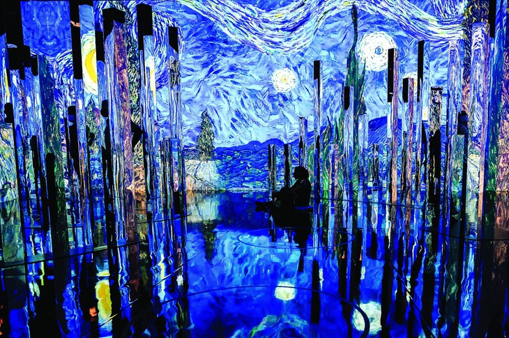 Một góc triển lãm "Van Gogh:  The Immersive Experience".  Ảnh: Grande Experiences