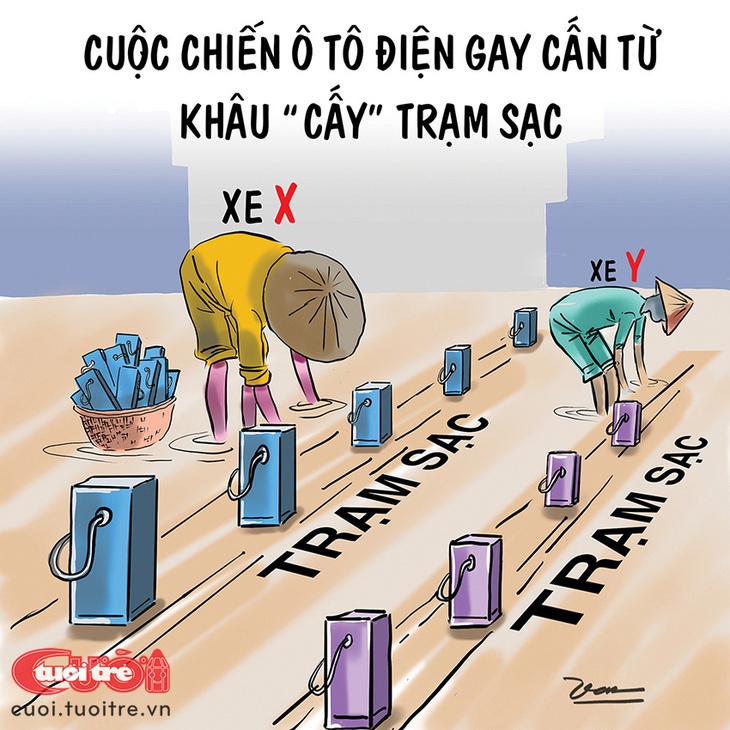 Cuộc chiến ô tô điện gay cấn ngay từ khâu cấy trạm sạc - Ảnh 2.