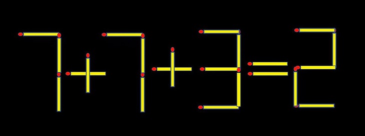 Thử tài IQ với bài toán di chuyển que diêm tìm phép tính đúng (P9) - Ảnh 1.