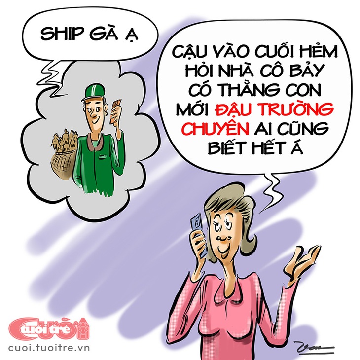 Con đậu trường chuyên, cả phường đều biết - Tranh biếm họa của Đỗ Minh Tuấn 