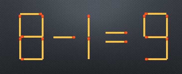 Di chuyển một que diêm để phép tính 3-8=6 thành đúng - Ảnh 7.