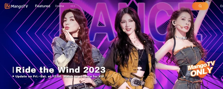 Ngoài ra, cả nhóm cũng được xuất hiện làm ảnh bìa trên trang chủ của MangoTV. Đây là lần thứ 3 Chi Pu xuất hiện ở vị trí "đặc biệt" này.