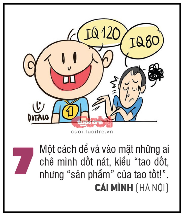 Một cách để vả vào mặt những ai chê mình dốt nát, kiểu “tao dốt, nhưng “sản phẩm” của tao tốt!” - CÁI MÌNH (Hà Nội)