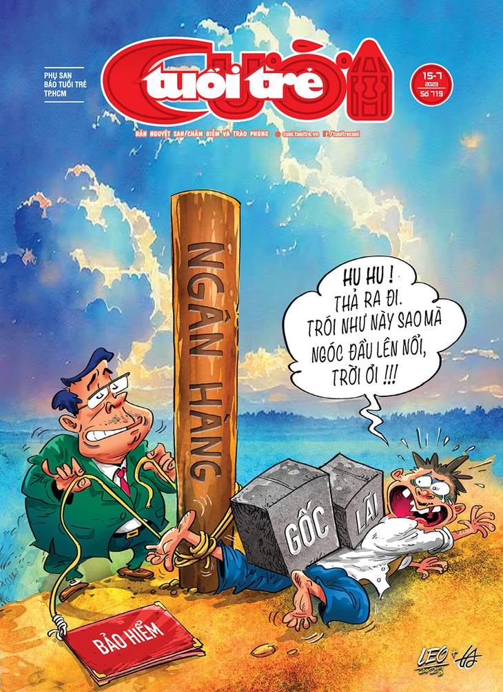 Ngân hàng,&nbsp;bảo hiểm&nbsp;'đè' khách vay tiền - Tranh: LEO + Nguyễn Tuấn Anh