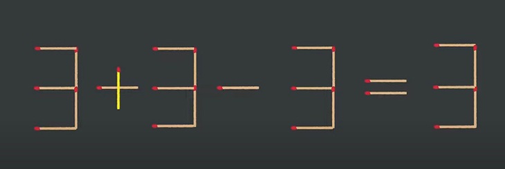 Thử tài IQ: Di chuyển một que diêm để -8+8=1 phép tính đúng - Ảnh 1.