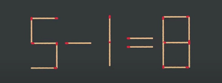 Thử tài IQ: Di chuyển một que diêm để phép tính 9-5=9-1 thành đúng - Ảnh 7.