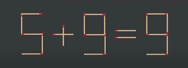 Thử tài IQ: Di chuyển một que diêm để phép tính 9-5=9-1 thành đúng - Ảnh 4.
