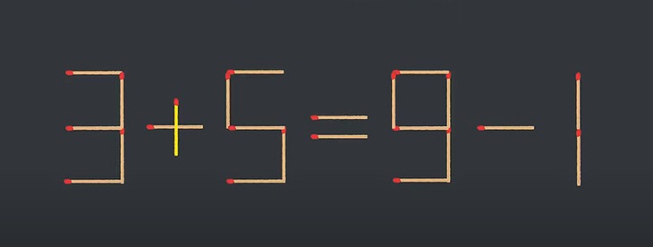 Thử tài IQ: Di chuyển một que diêm để phép tính 9-5=9-1 thành đúng - Ảnh 1.