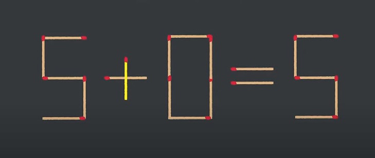 Thử tài IQ: Di chuyển một que diêm để 8-1=0 thành phép tính đúng - Ảnh 1.