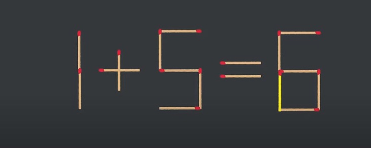 Thử tài IQ: Di chuyển một que diêm để 8-1=0 thành phép tính đúng - Ảnh 1.