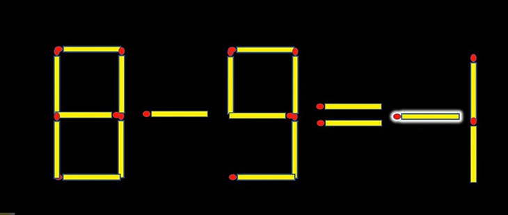 Thử tài IQ: Di chuyển một que diêm để 8+9=1 thành phép tính đúng - Ảnh 1.