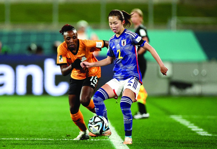 Các cô gái Nhật không ngán ngại những đối thủ cao to ở World Cup. Ảnh: REUTERS