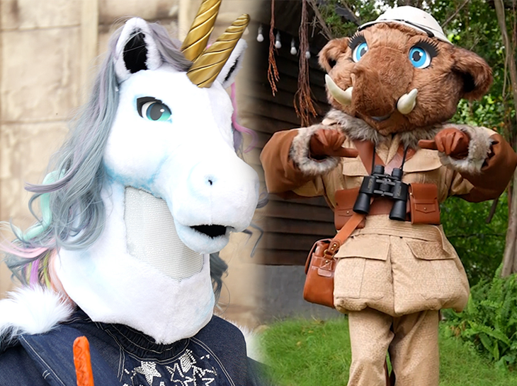 Bộ đôi kỳ lân - voi.