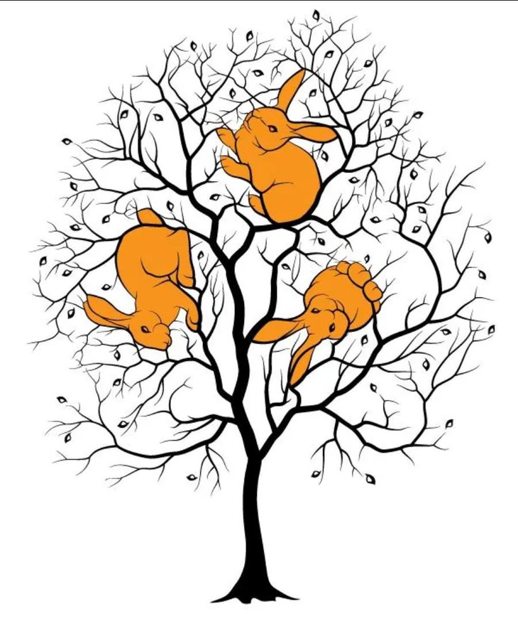 Bạn có thấy 3 con thỏ ẩn mình trong bức tranh? - Ảnh 1.