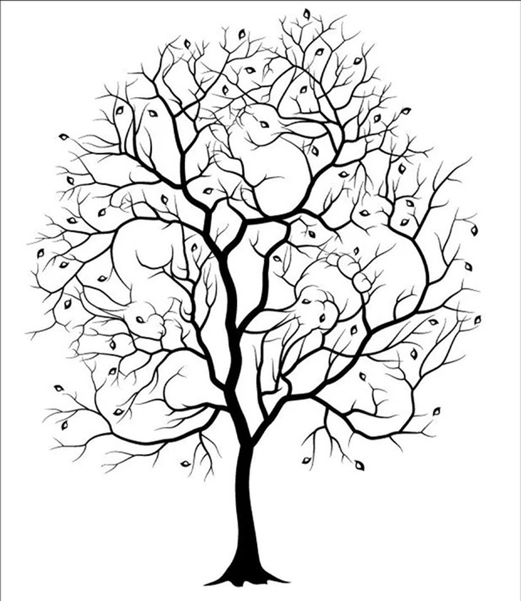 Bạn có thấy 3 con thỏ ẩn mình trong bức tranh? - Ảnh 1.