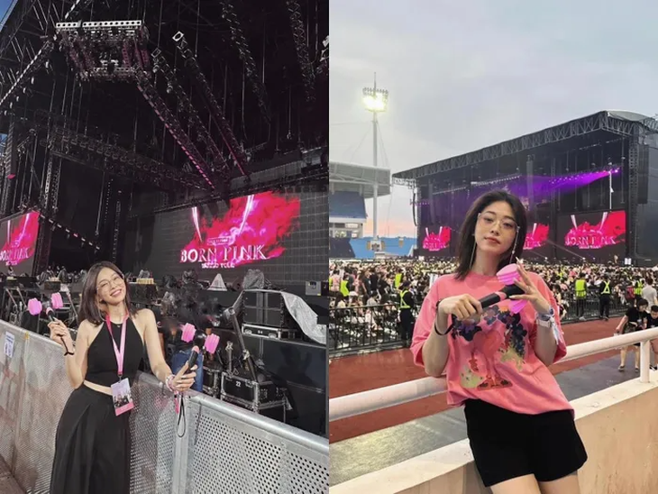 Á hậu Phương Nga xứng danh "fan cứng" của BlackPink khi tham gia trọn vẹn cả hai đêm nhạc tại Hà Nội. Không những thế, nàng á hậu còn chứng tỏ mình là "blinks" xịn sò khi có mặt ở nhiều đêm diễn của nhóm nhạc tại Thái Lan, Malaysia...