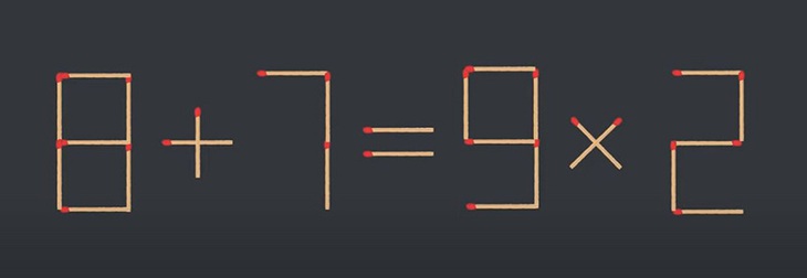 Thử tài IQ: Di chuyển một que diêm để phép tính 2+9=18 thành đúng - Ảnh 7.