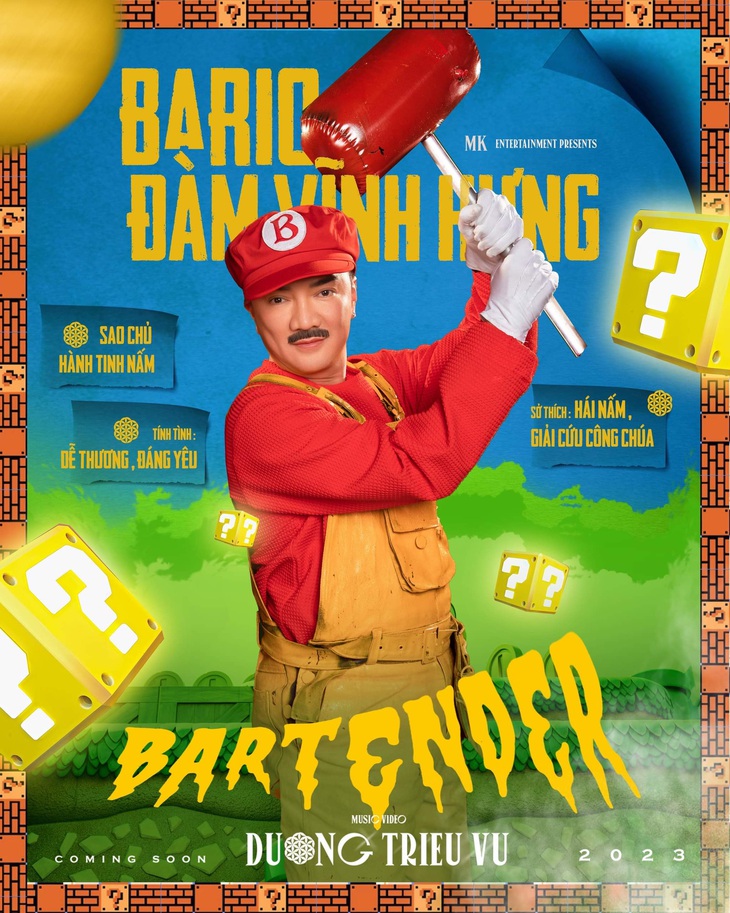 Tạo hình Đàm Vĩnh Hưng trong MV của Dương Triệu Vũ.