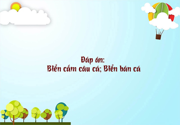 Câu đố hack não: Biển gì không có nước mà vẫn có cá? - Ảnh 1.