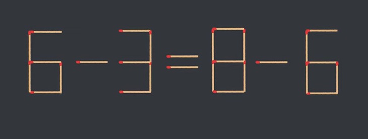 Thử tài IQ: Di chuyển một que diêm để 2x6=3+1 thành phép tính đúng - Ảnh 7.
