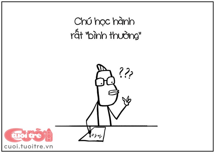 Chú cá hồi học hành khá là bình thường. 