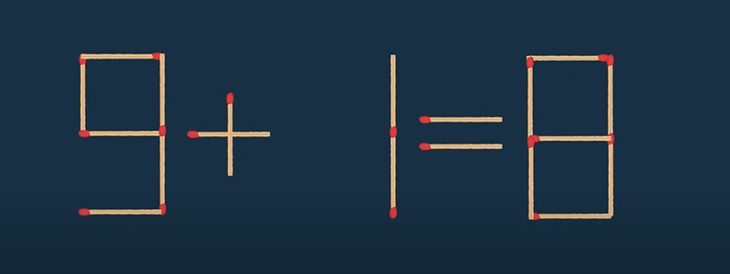 Thử tài IQ: Di chuyển một que diêm để 2+4=9-2 thành phép tính đúng - Ảnh 4.