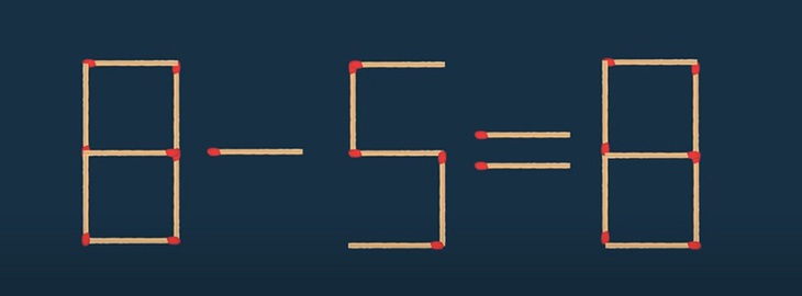 Thử tài IQ: Di chuyển một que diêm để 5+8=7+4 thành phép tính đúng - Ảnh 7.