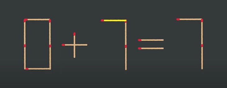 Thử tài IQ: Di chuyển một que diêm để 2+7=9-5 thành phép tính đúng - Ảnh 1.