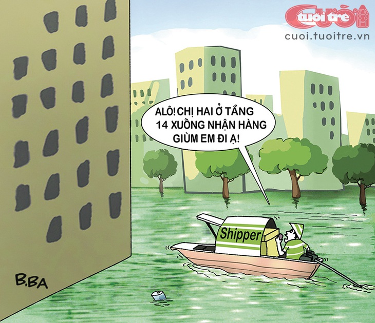 Shipper mùa mưa - Tranh: B.Ba