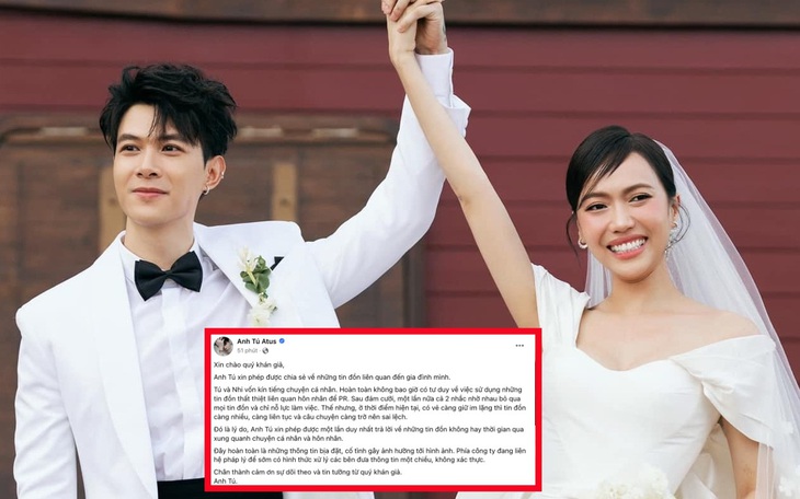 Anh Tú phủ nhận tin đồn ly hôn, không "nhắn tin với gái lạ"