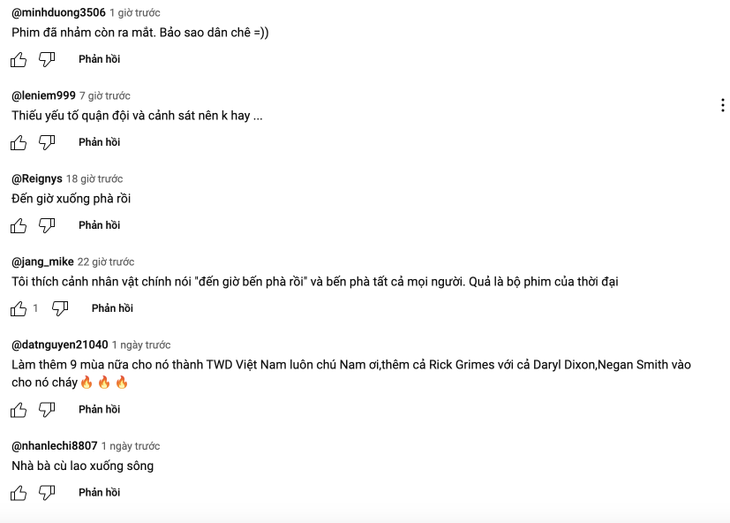 Khán giả bình luận đầy châm biếm dưới trailer phim