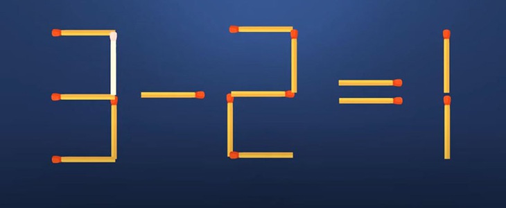 Thử tài IQ: Di chuyển một que diêm để 9-1=1-0 thành phép tính đúng - Ảnh 1.
